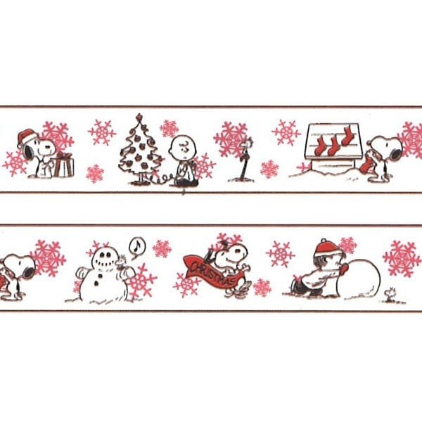 Vintage Peanuts Snoopy Christmas Masking Tape