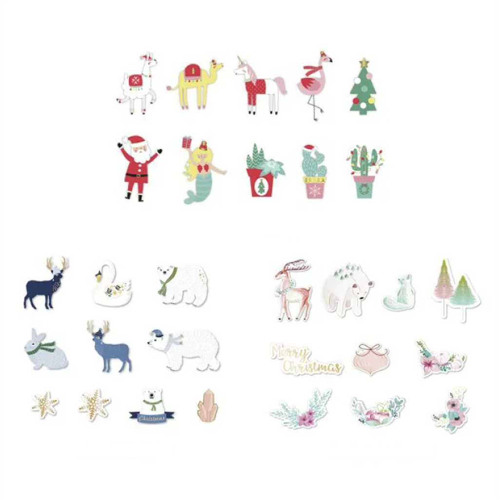 Mark's Flake Sticker Pastel Christmas