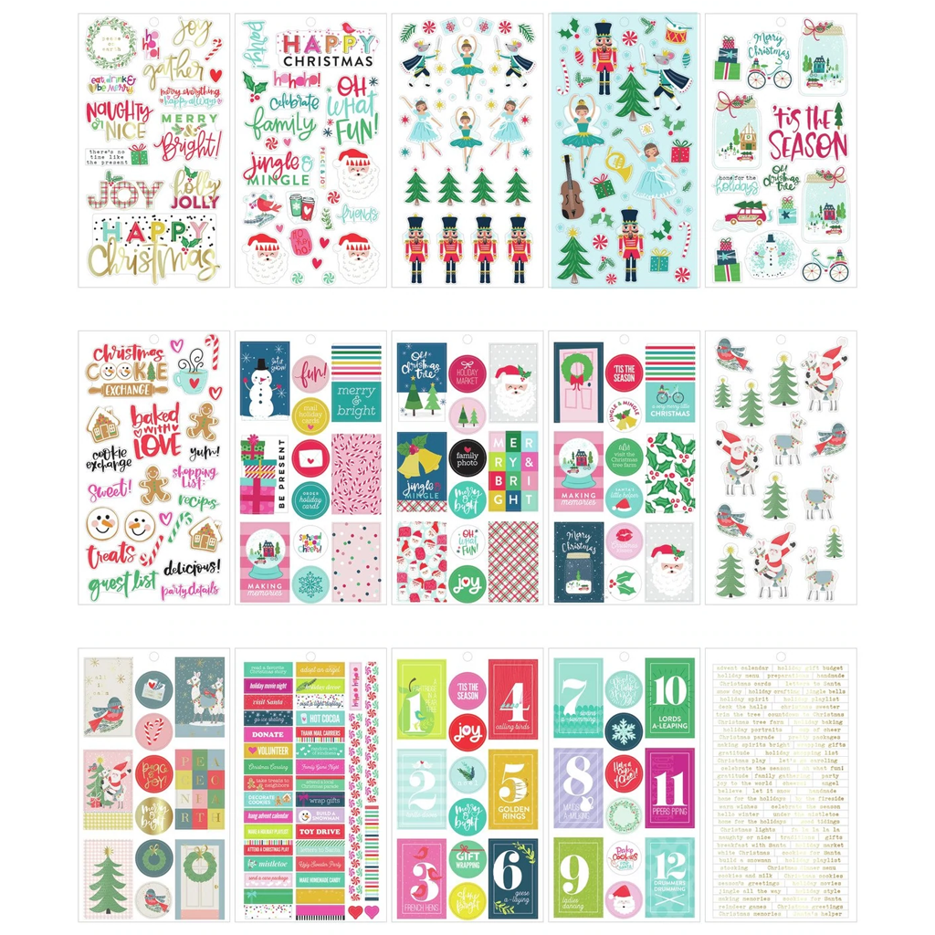 The Happy Planner Value Pack Stickers - Christmas Joy