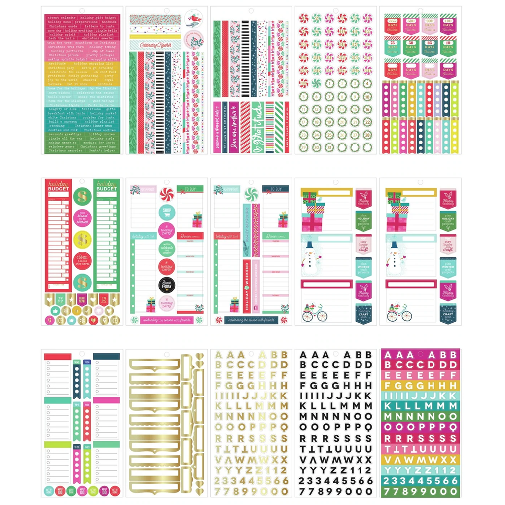 The Happy Planner Value Pack Stickers - Christmas Joy