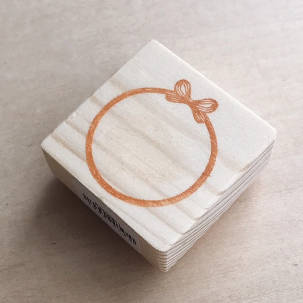 Mizuhiki Rubber Stamp Circle Ribbon