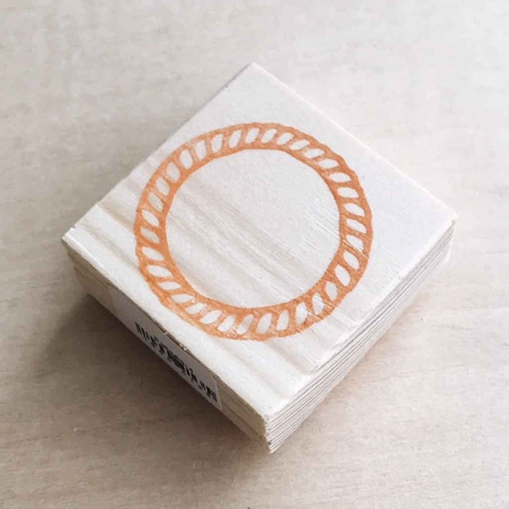 Mizuhiki Rubber Stamp Circles