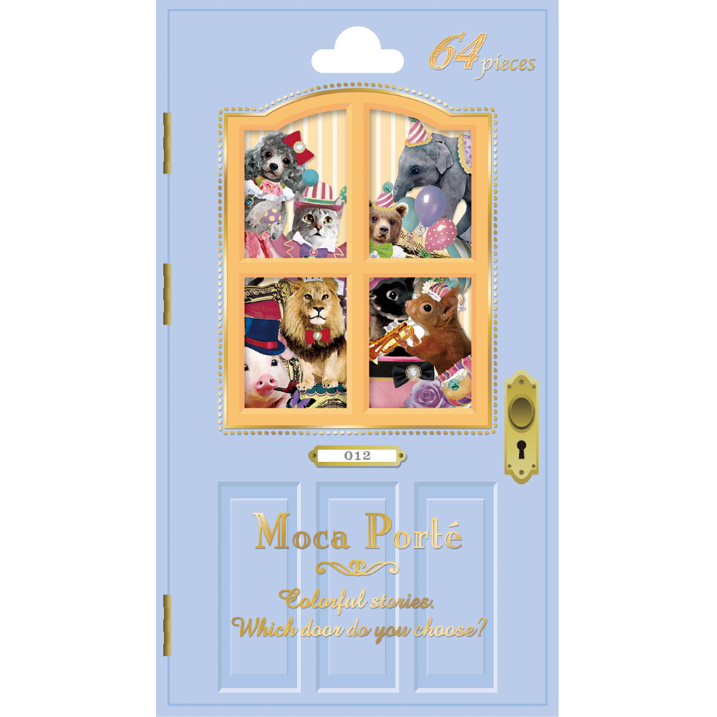 Q-Lia Flake Seal Sticker Moca Porte Circus