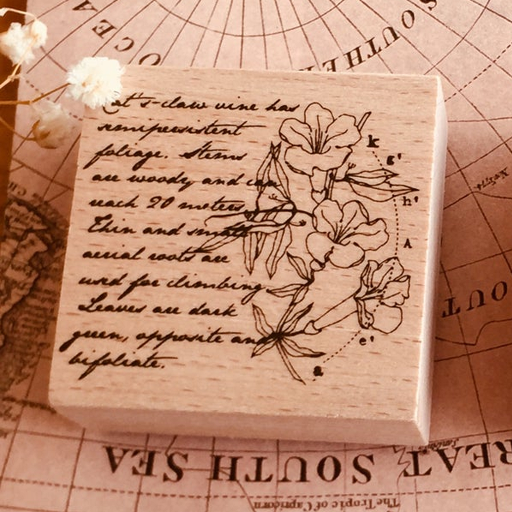 Yowoo Studio Rubber Stamp - Cat&#39;s Claw Vine