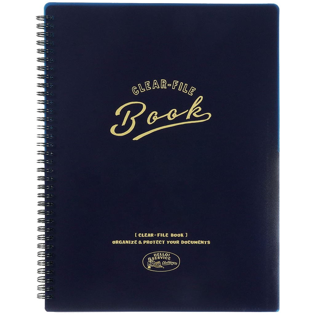 Greeting Life Clear File Book Navy