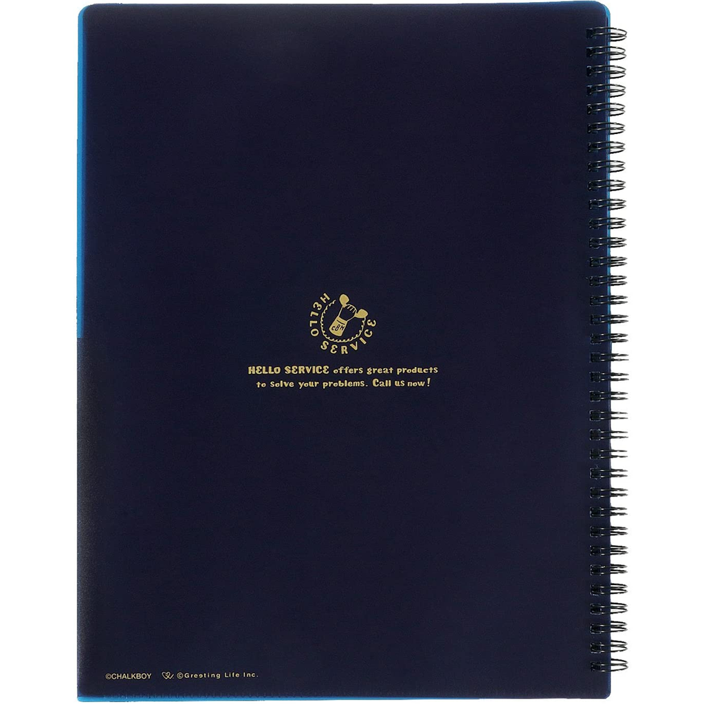 Greeting Life Clear File Book Navy