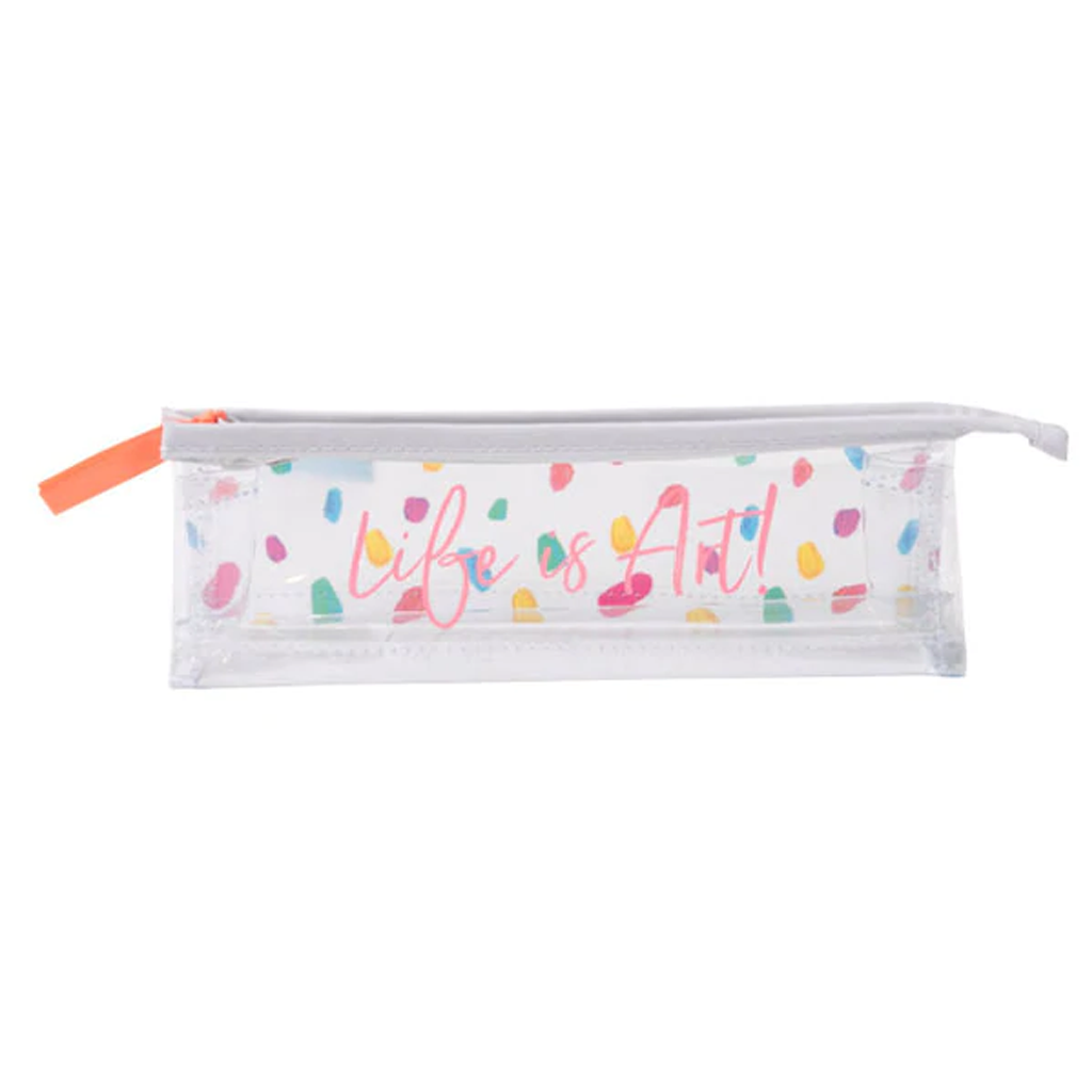 Greeting Life Clear Pen Case Life Is Art