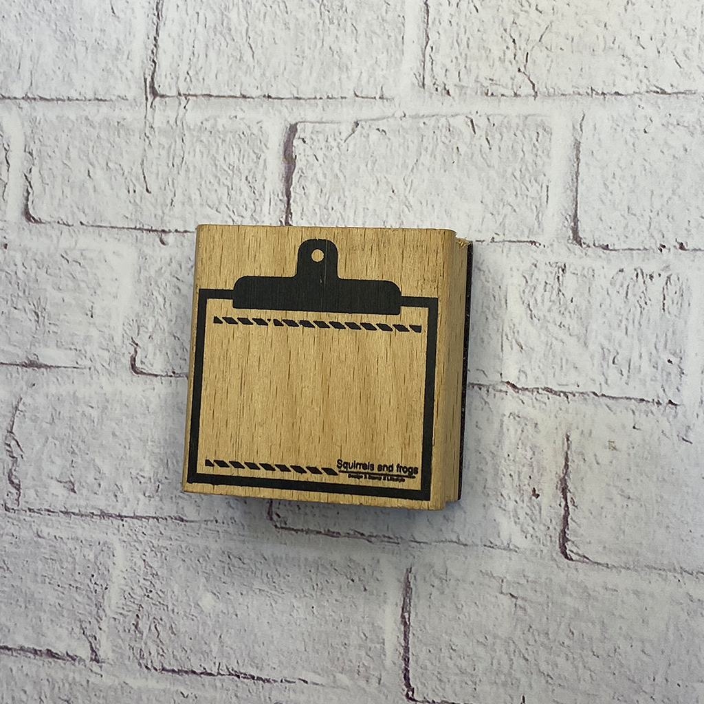 Squirrels And Frogs Rubber Stamp - Clipped Notes