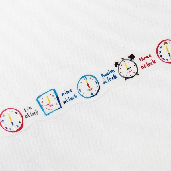 Round Top Masking Tape - Space Craft Clock