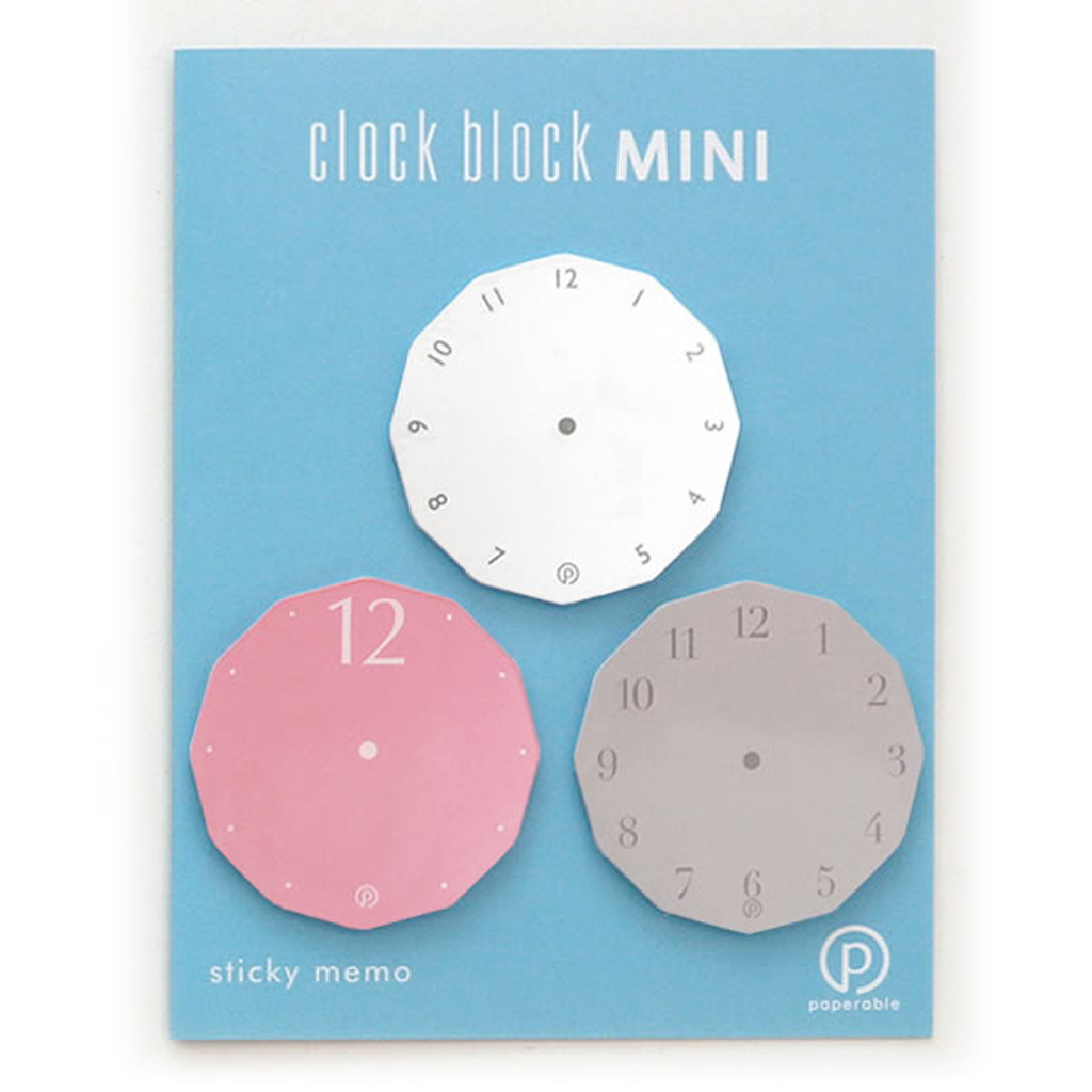 Paperable Clock Block Mini Sticky Note