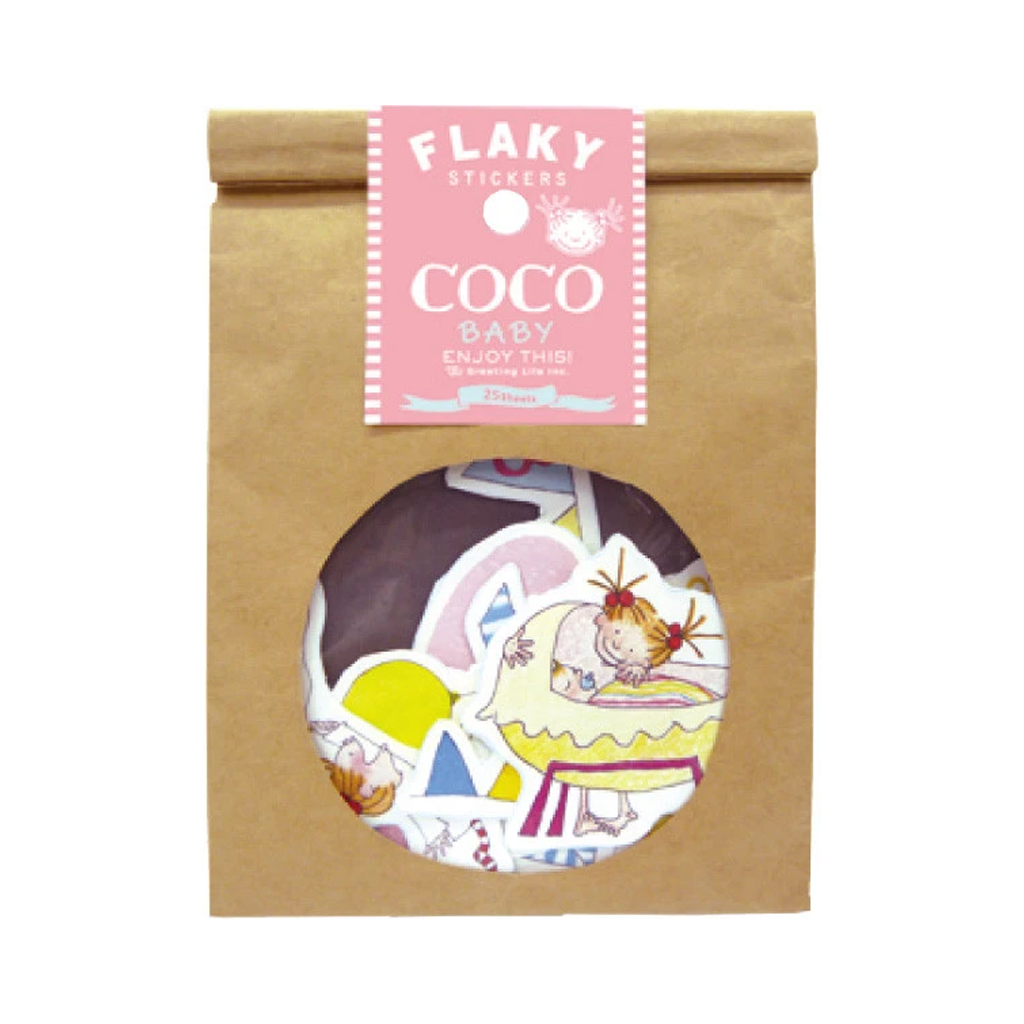 Greeting Life Flaky Sticker Coco Baby Enjoy This!