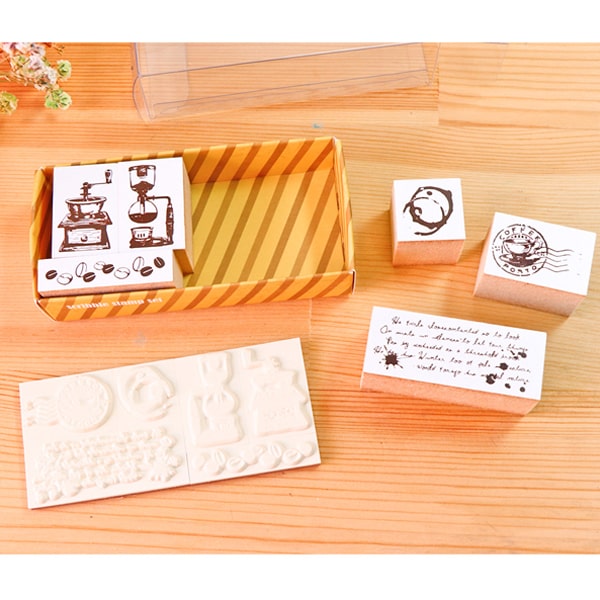 MICIA Scribble Stamp Set - Coffee Sketch