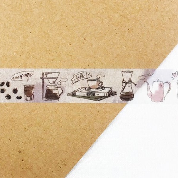 Round Top MiriKulo:rer Masking Tape - Coffee