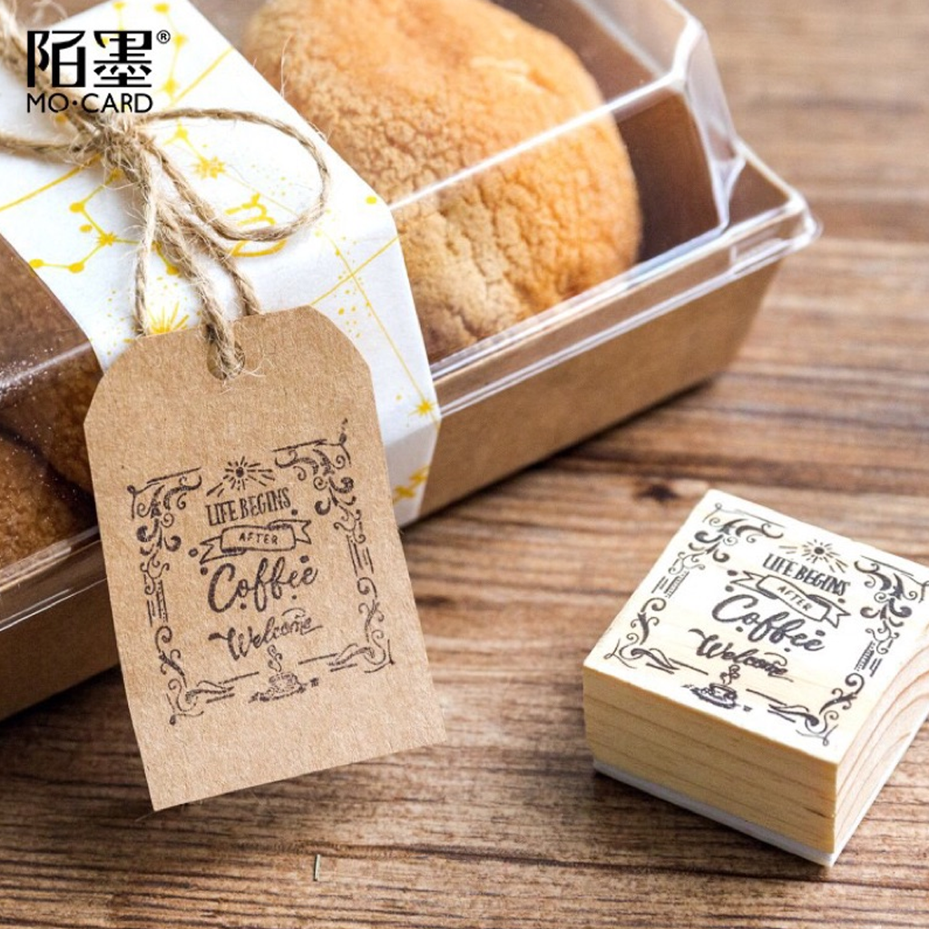 Mo. Card Open A Coffee Shop Series Stamp - Leisure Time