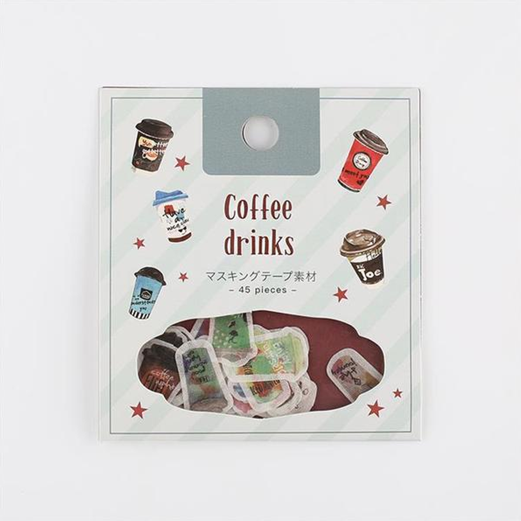 BGM Flake Sticker Coffee Drinks
