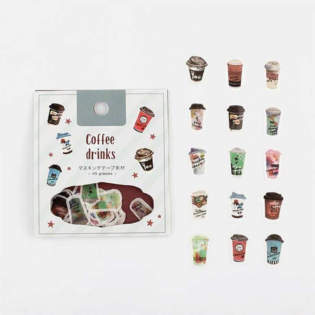 BGM Flake Sticker Coffee Drinks