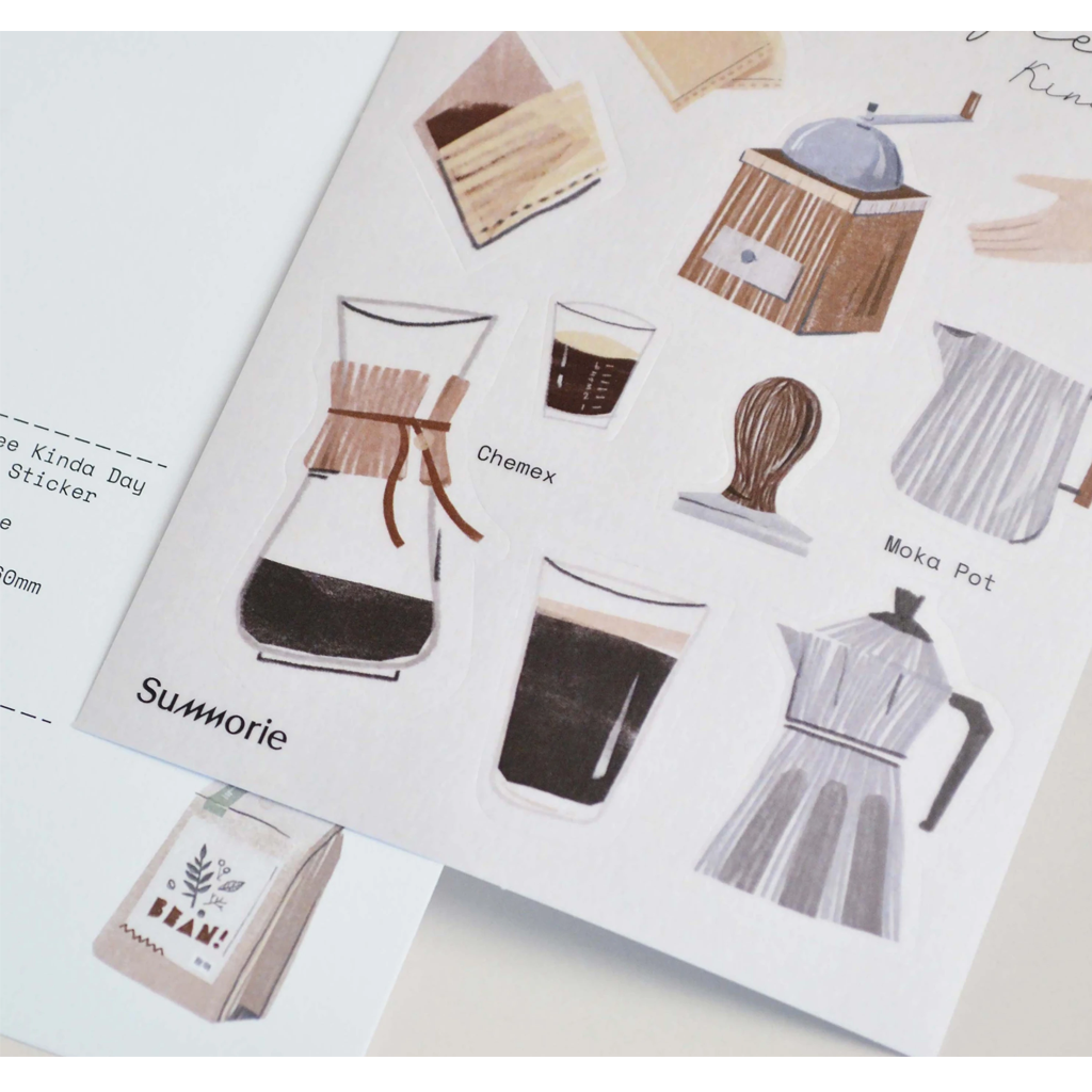 Summorie Coffee Kinda Day Washi Sticker