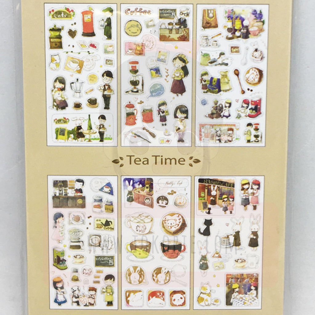 Enjoy Nice Coffee Time Decorative Sticker