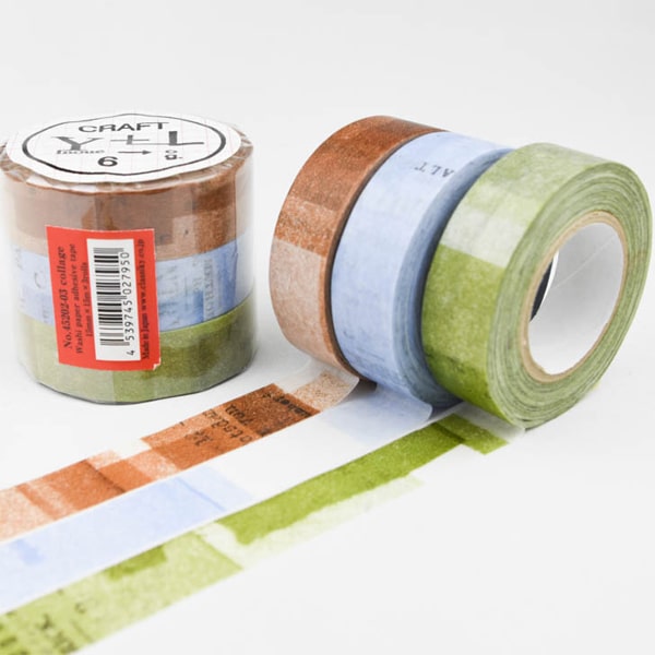 Classiky Washi Masking Tape Collage 3 Color Set