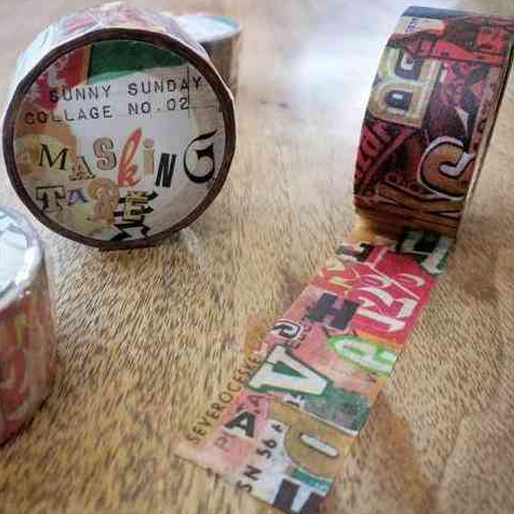 Sunny Sunday Collage No. 02 Masking Tape