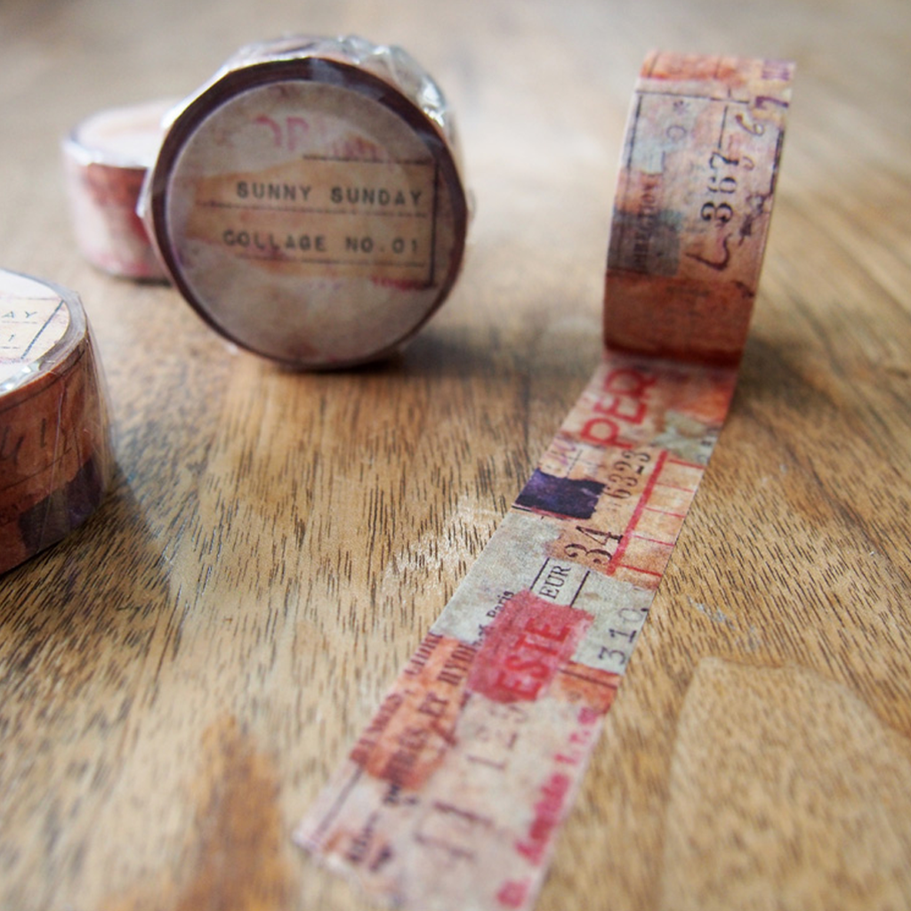 Sunny Sunday Collage No. 01 Masking Tape