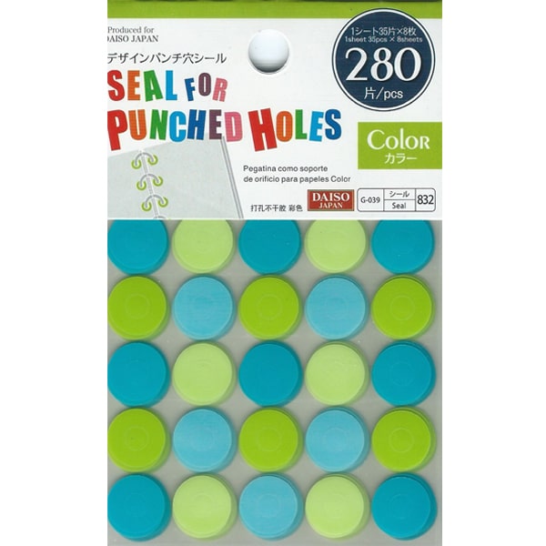 Seal For Punched Holes Color A