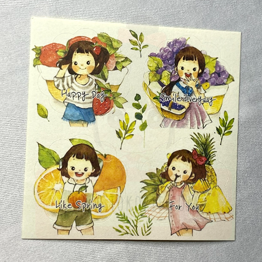 Lallayena Decoration Sticker - Fruit Girl