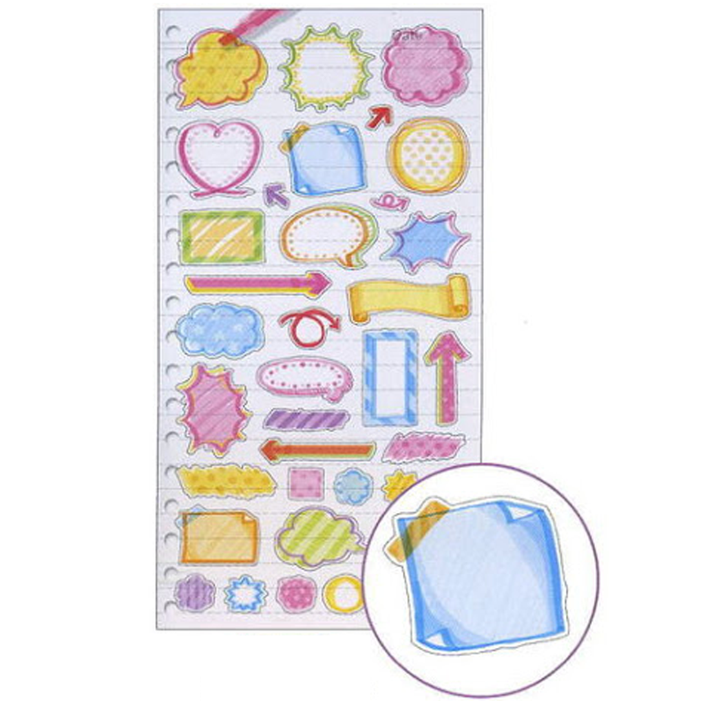 Mind Wave Sticker - Check Mark Colorful Note