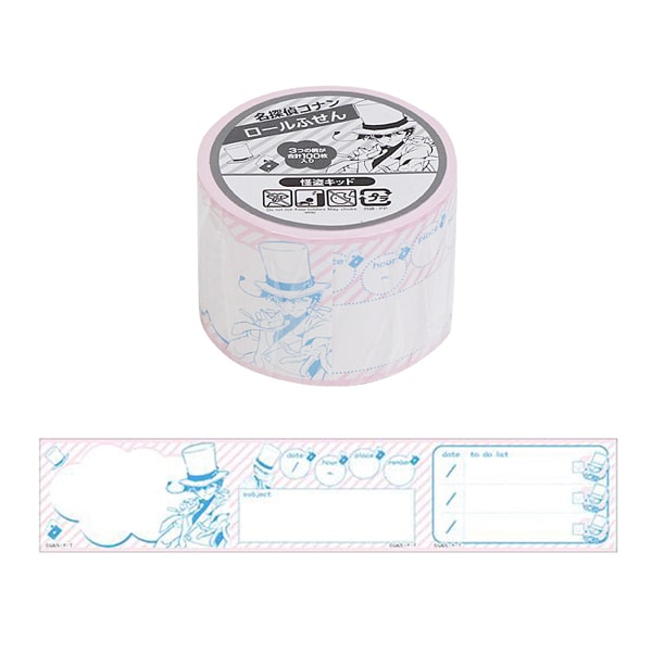 Detective Conan Roll Sticky Note Phantom Thief Kid Pattern