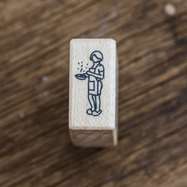 Plain Rubber Stamp - Cooking