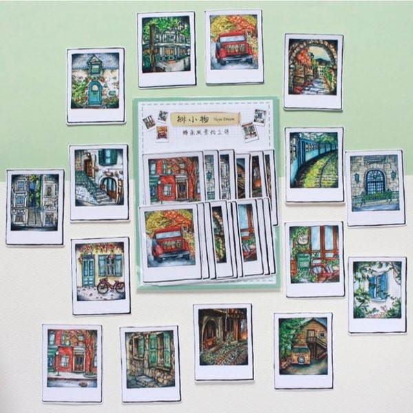 Yuyu Dream Flake Sticker - Corner Polaroid