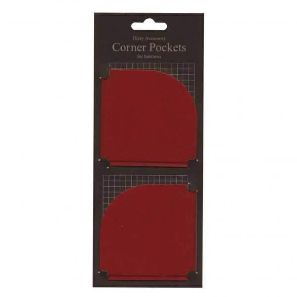 Marks Diary Accessory Corner Pocket For Business Red