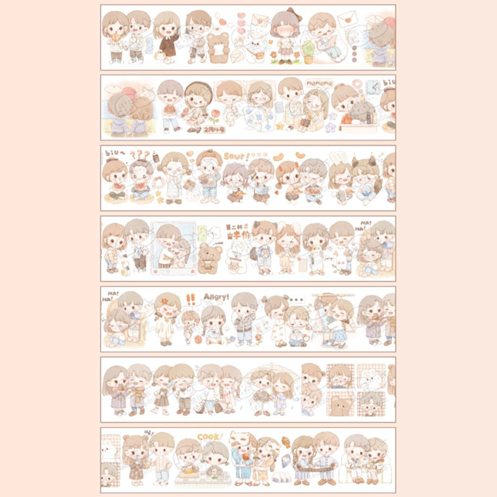 Telado Cute Couple Washi Sampler