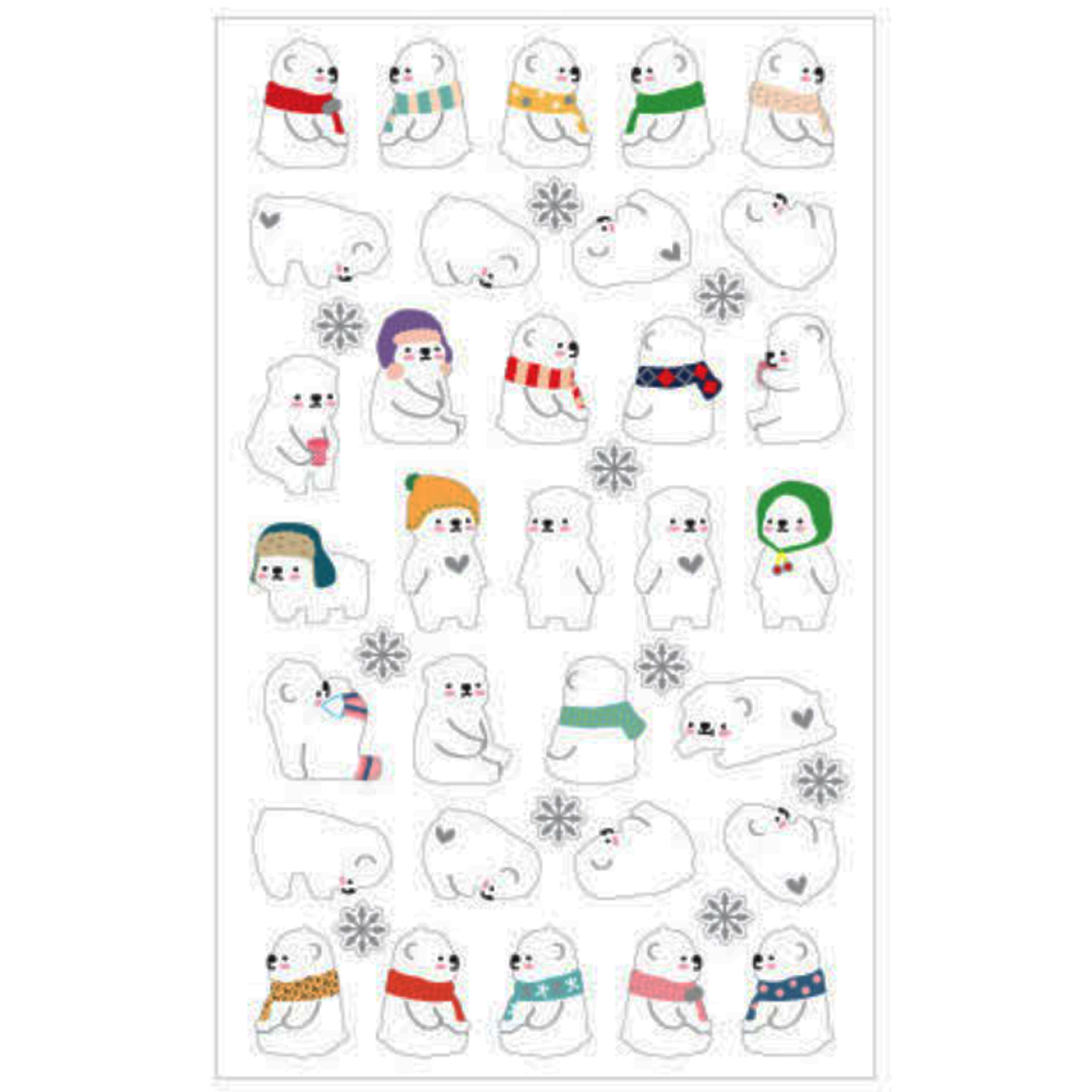 Funny Sticker World Sticker - Cozy Bear