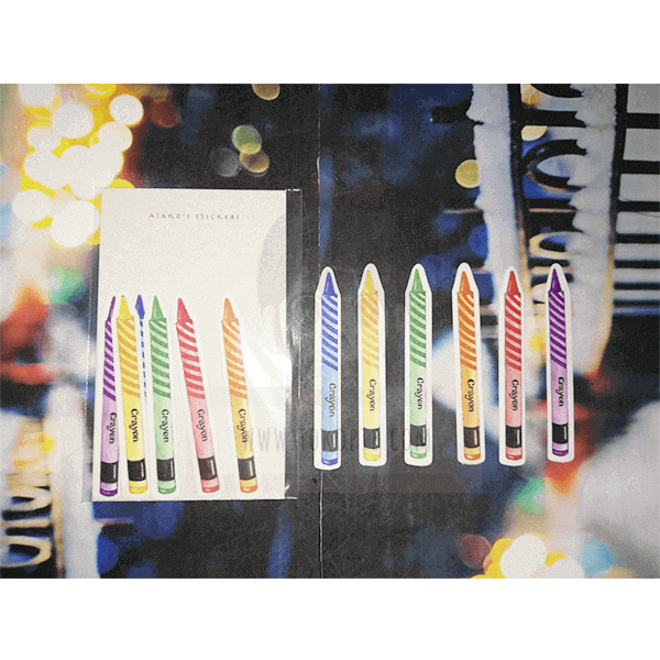 Asako Stickers Crayon