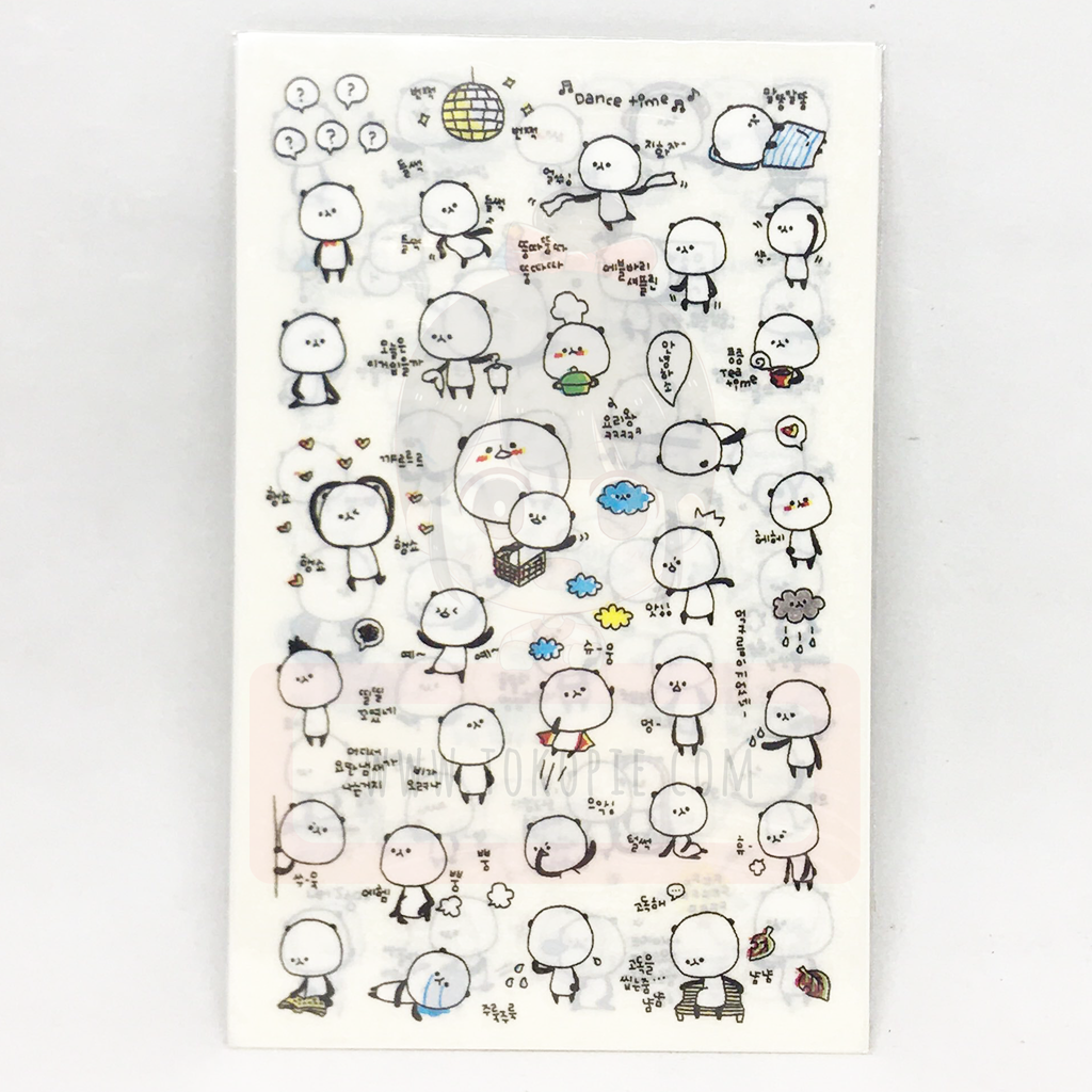 Senyu Diary Deco Sticker Cute Panda