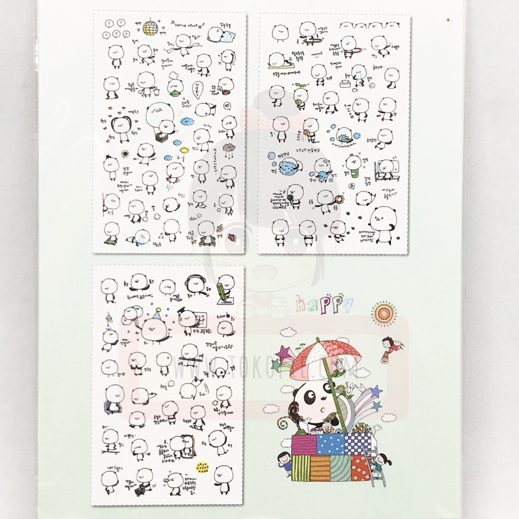 Senyu Diary Deco Sticker Cute Panda