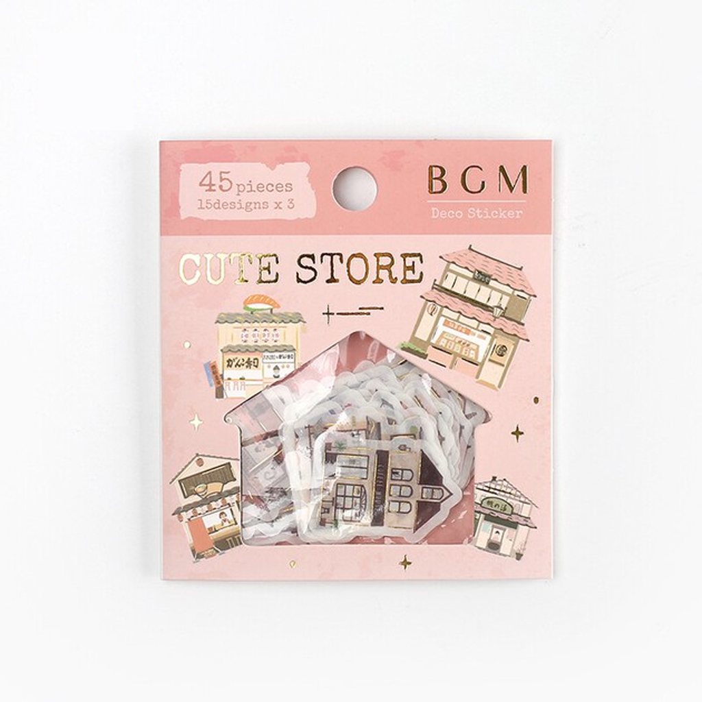 BGM Deco Flake Sticker Cute Store