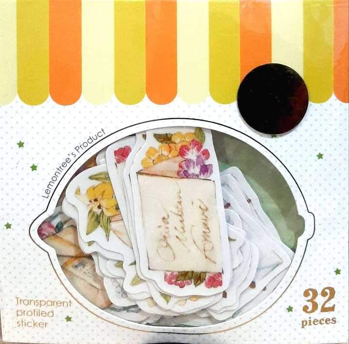 Lemontree Letters And Gift Flake Sticker