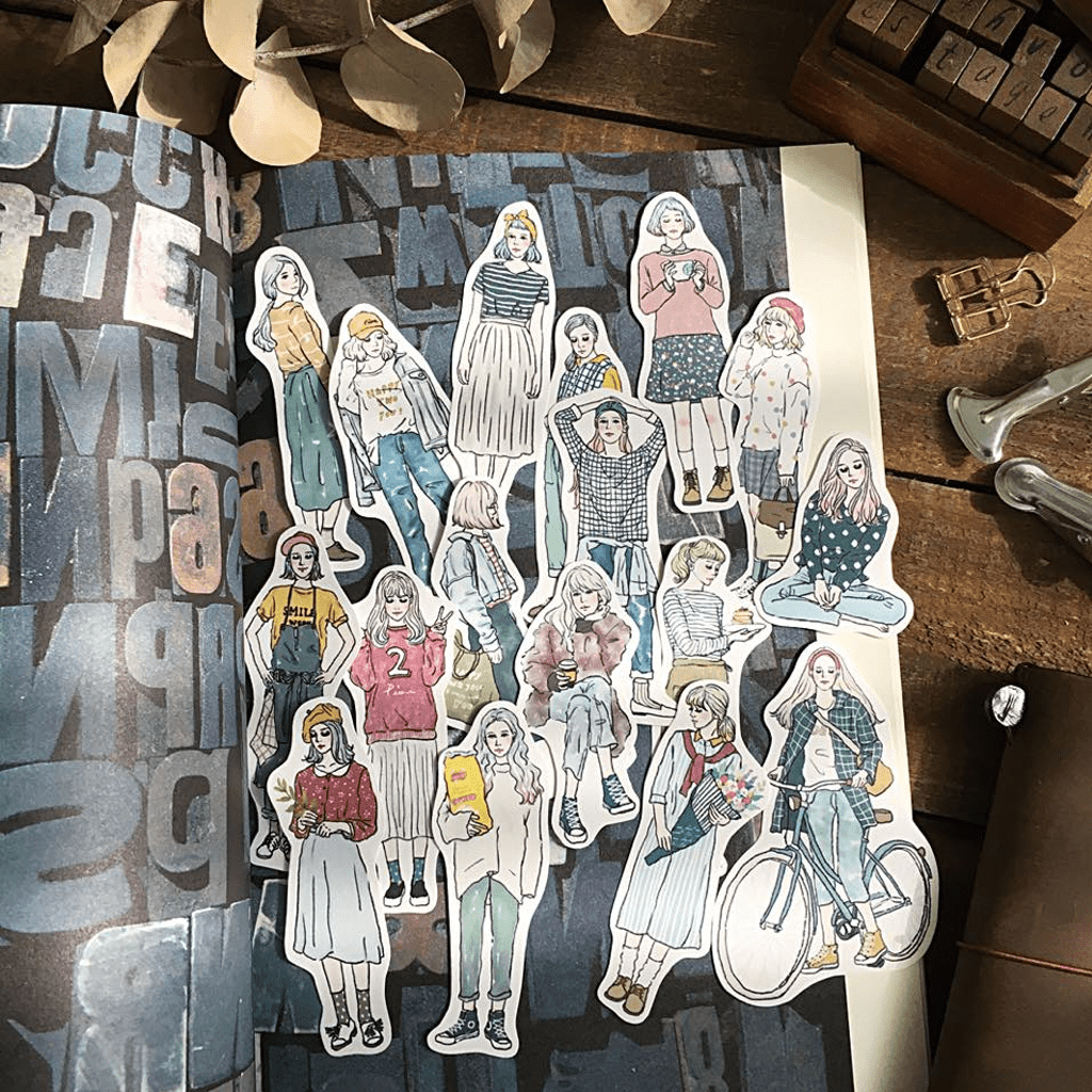 Pion Flake Sticker Daily Fashion