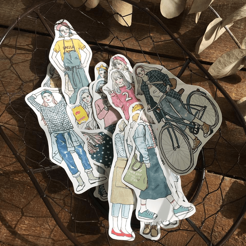 Pion Flake Sticker Daily Fashion