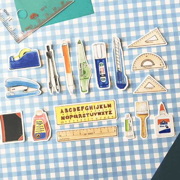 Asako Stickers Daily Use Stationery