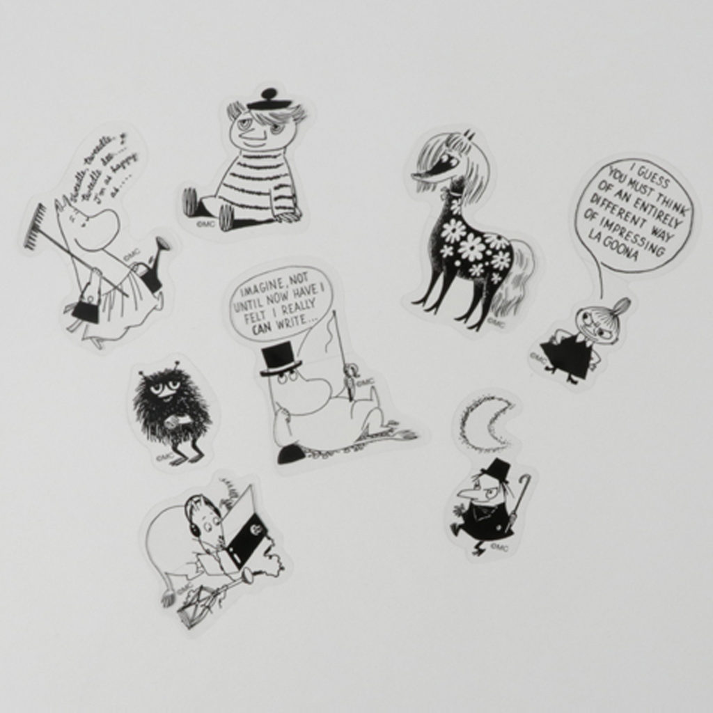 HIGHTIDE Moomin Daily Black Stickers