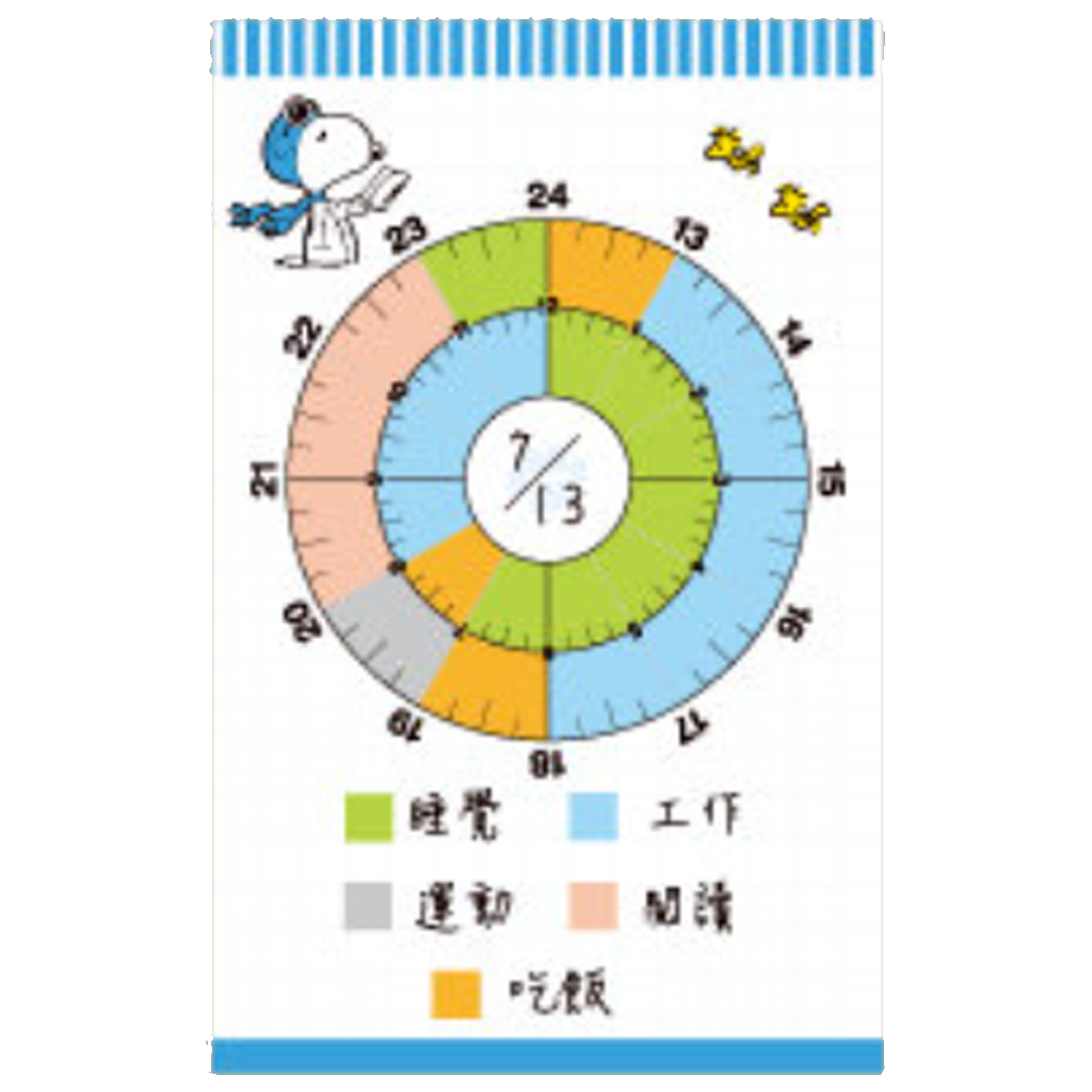 Sticky Memo Snoopy Daily Planner