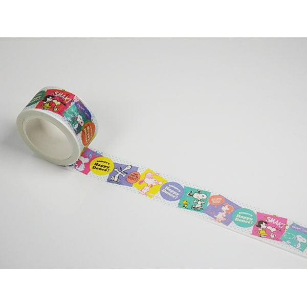 Peanuts Snoopy Masking Tape Party Happy Dance Polka Dots Base