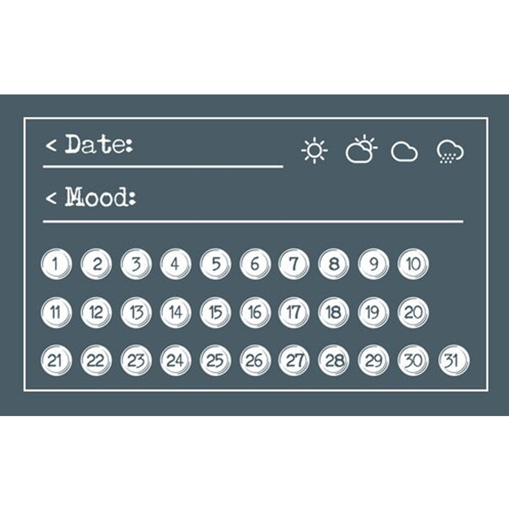 Moodtape Rubber Stamp - Mood