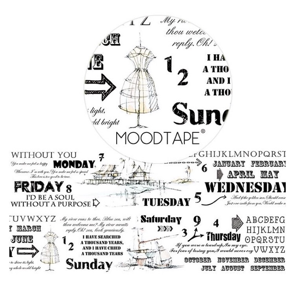 Moodtape Masking Tape - Date