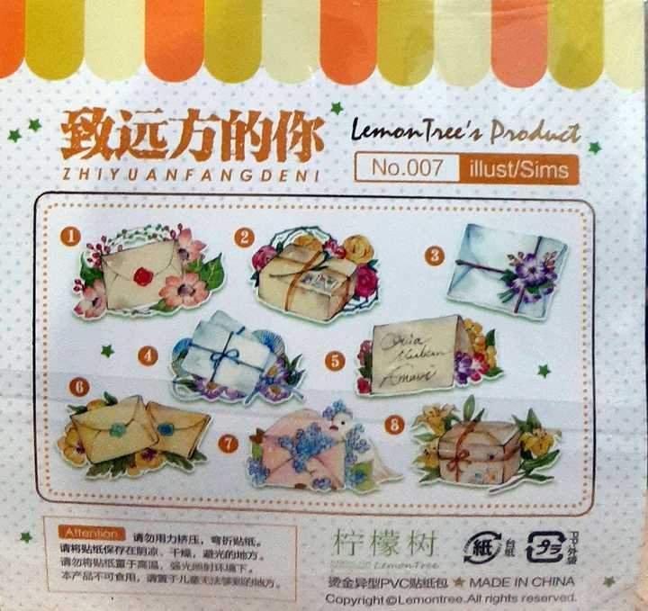 Lemontree Letters And Gift Flake Sticker