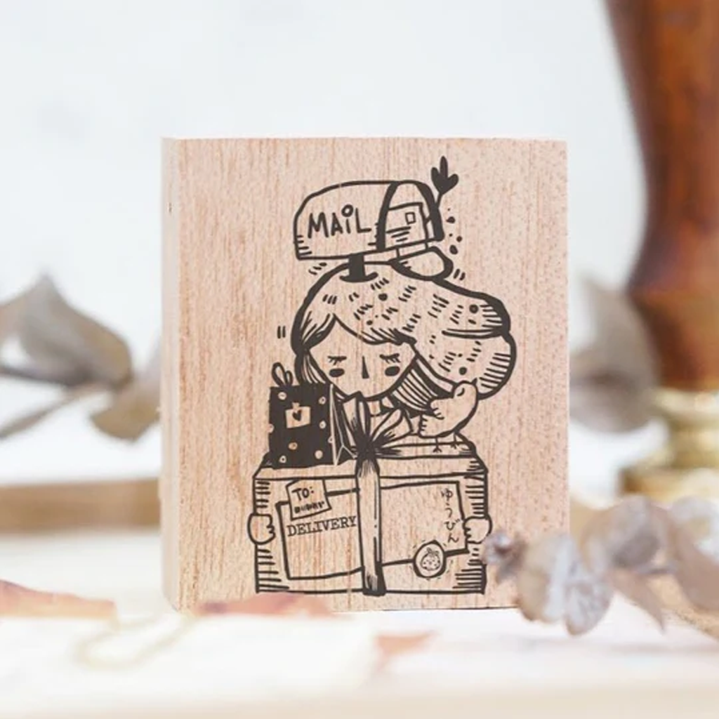 Black Milk Project Rubber Stamp - Delivery Girl