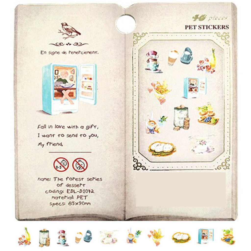 The Forest Series Of Dessert Flake Sticker